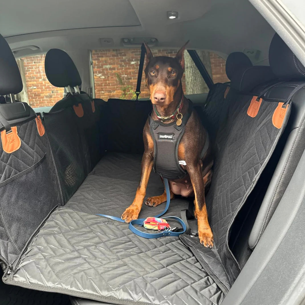 FurFort™ Backseat Cover/Extender for Dogs (Hard Bottom)